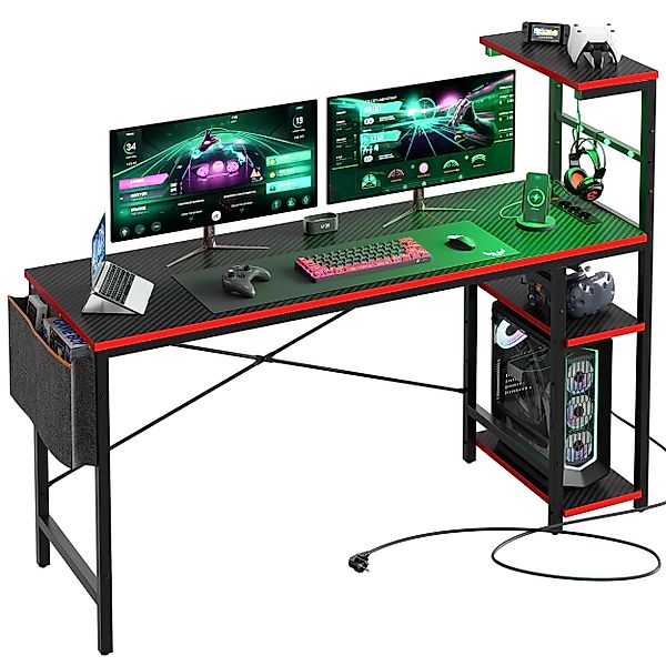 Bestier Computertisch Gamingtisch, Computertisch mit LED günstig online kaufen
