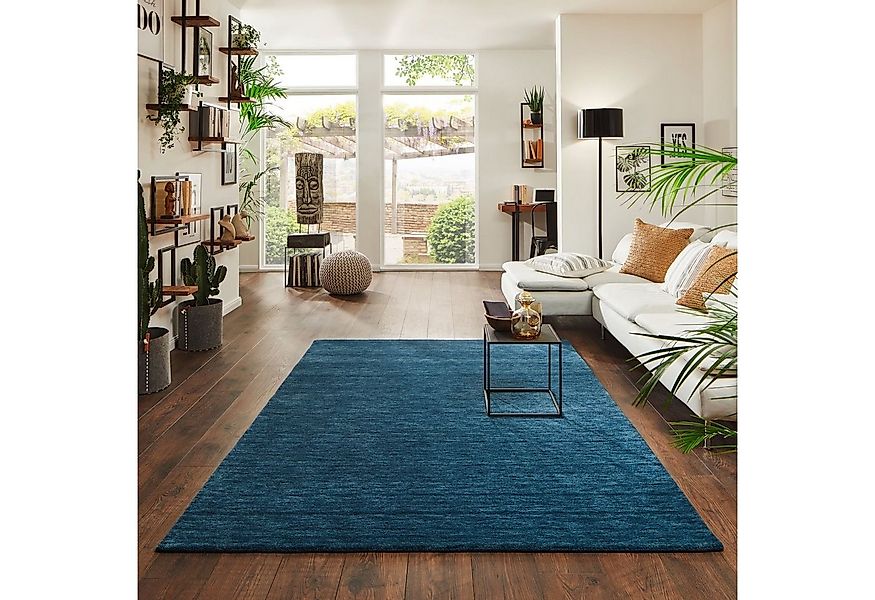 Steffensmeier Wollteppich Jaipur, Rechteckig, Gabbeh Teppich, handgeknüpft günstig online kaufen