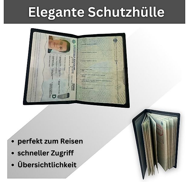 Fomax Dokumententasche - Reisepass-Hülle, Hochwertige Schutzhülle aus echte günstig online kaufen