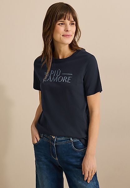 Cecil Rundhalsshirt, aus reiner Baumwolle günstig online kaufen