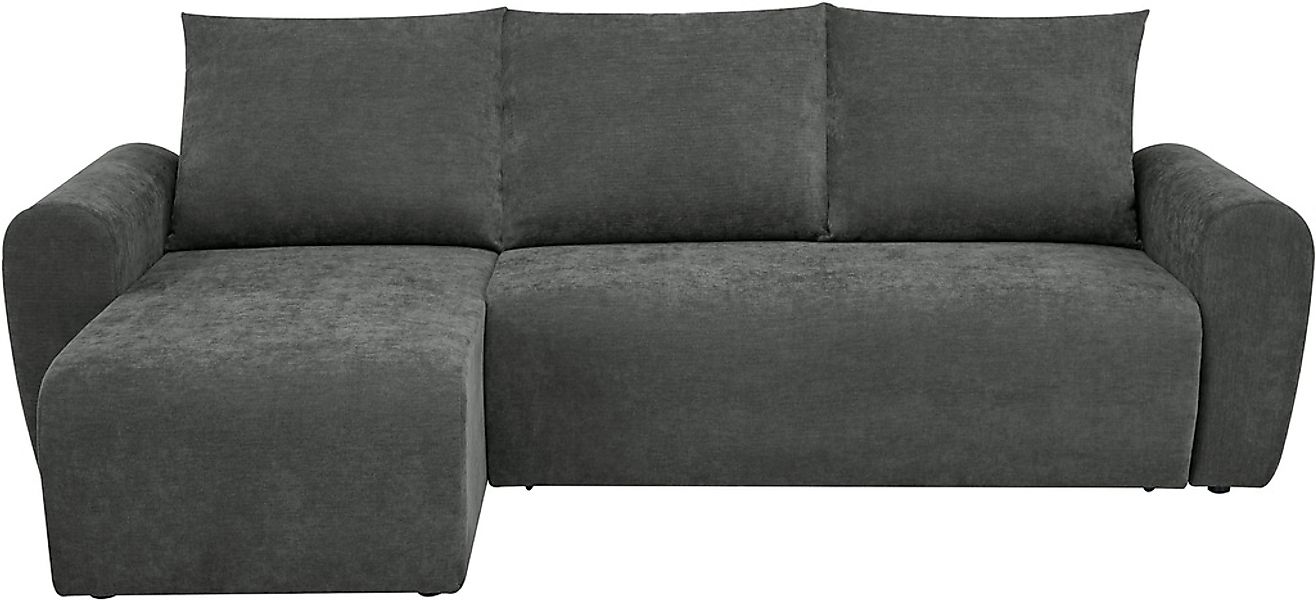 Home affaire Ecksofa "Nortrud-Uni, 241 cm, L-Form, mit Schlaffunktion u. Be günstig online kaufen