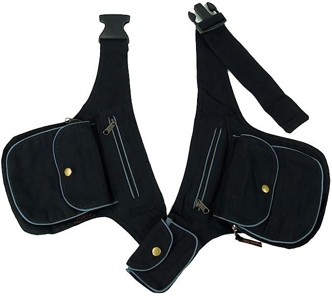 Guru-Shop Gürteltasche Stoff Sidebag, doppelte Gürteltasche, günstig online kaufen