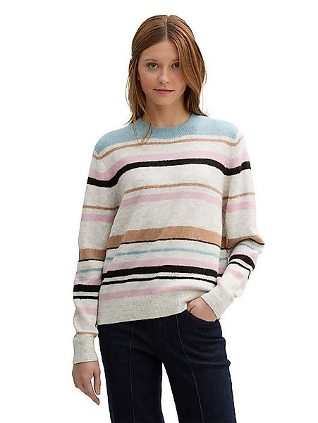 TOM TAILOR Denim Strickpullover mit Streifenmuster günstig online kaufen