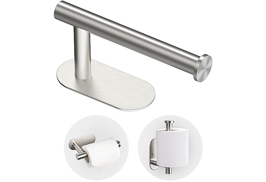 MC Star Toilettenpapierhalter WC Edelstahl ohne Bohren Klopapierhalter selb günstig online kaufen