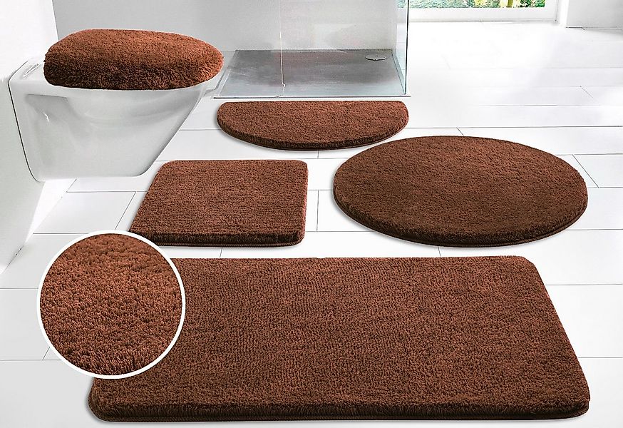 OTTO home Badematte Merida, Badvorleger, Badezimmer Teppich, Höhe 32 mm, ru günstig online kaufen