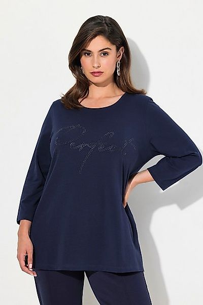Ulla Popken T-Shirt Shirt Schriftmotiv Rundhals günstig online kaufen