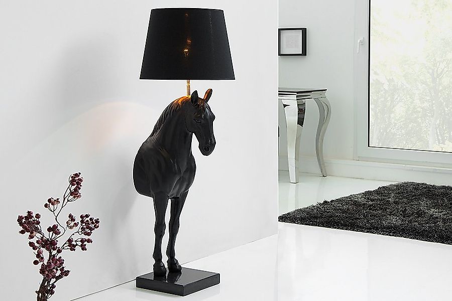 riess-ambiente Stehlampe BLACK BEAUTY 130cm schwarz, Ein-/Ausschalter, ohne günstig online kaufen
