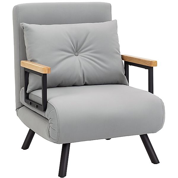HOMCOM Schlafsofa für 1 Person 4‑in‑1, klappbares Schlafsofa mit Samtbezug, günstig online kaufen