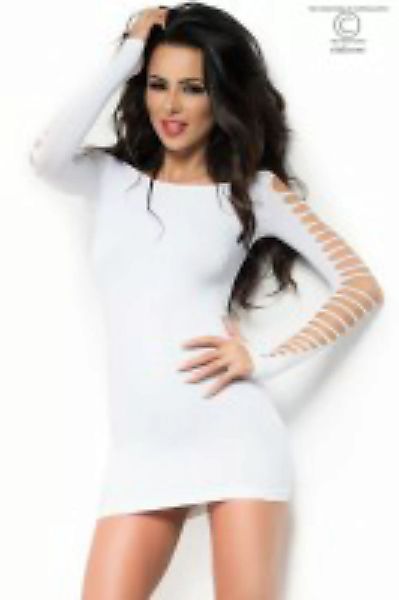 Nahtloses Minikleid in weiß günstig online kaufen