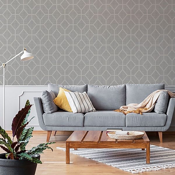 Boutique Vliestapete »Boutique - Vliestapete Asscher Geo Beige - 10mx52cm«, günstig online kaufen
