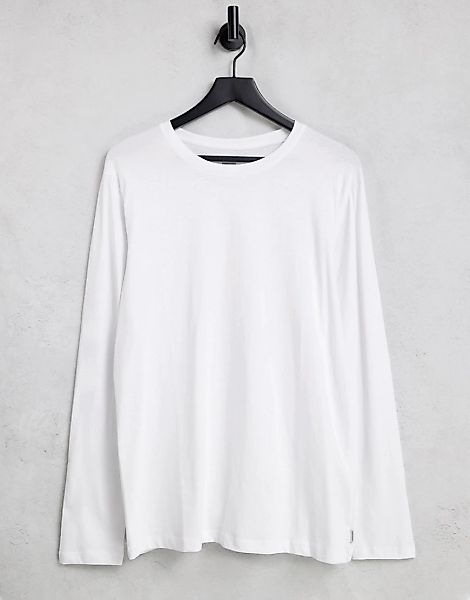 Jack & Jones – Essential – Langärmliges T-Shirt in Weiß günstig online kaufen