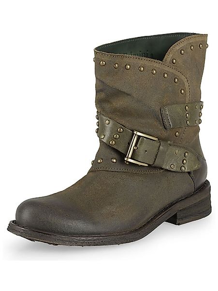 Felmini Stiefelette Veloursleder Cowboy Stiefelette günstig online kaufen