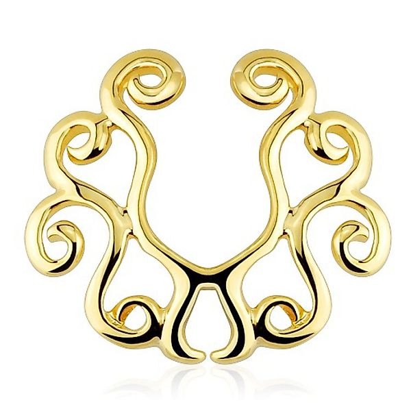 Taffstyle Intimpiercing Intimpiercing Klemmring Tribal Gold günstig online kaufen