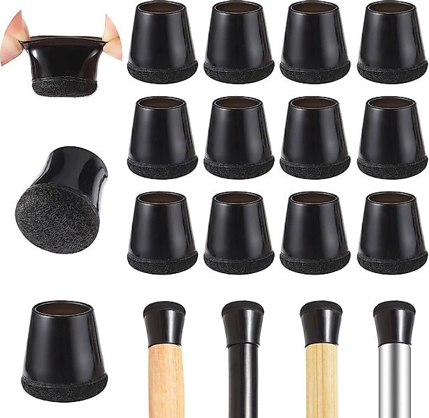 FOUORTUNATE-BEE Stuhlhusse Stuhlbeinkappen, Stuhlbeinschoner mit Filz, Schw günstig online kaufen