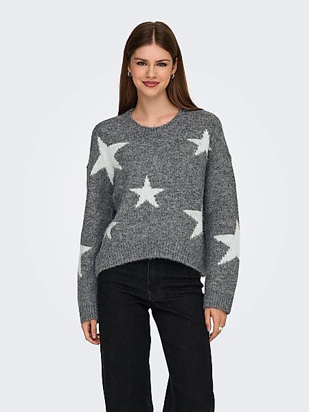ONLY Strickpullover "ONLAZU LS STAR O-NECK KNT" günstig online kaufen