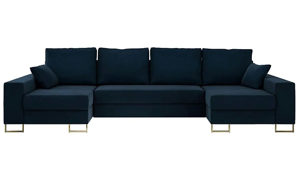 Wohnlandschaft mit Schlaffunktion Dorain ¦ blau ¦ Maße (cm): B: 312 H: 95 P günstig online kaufen