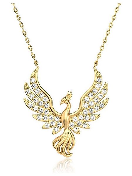 Nisan Kette und Anhänger Set, Phönix Halskette aus 925er Silber – Vergoldet günstig online kaufen