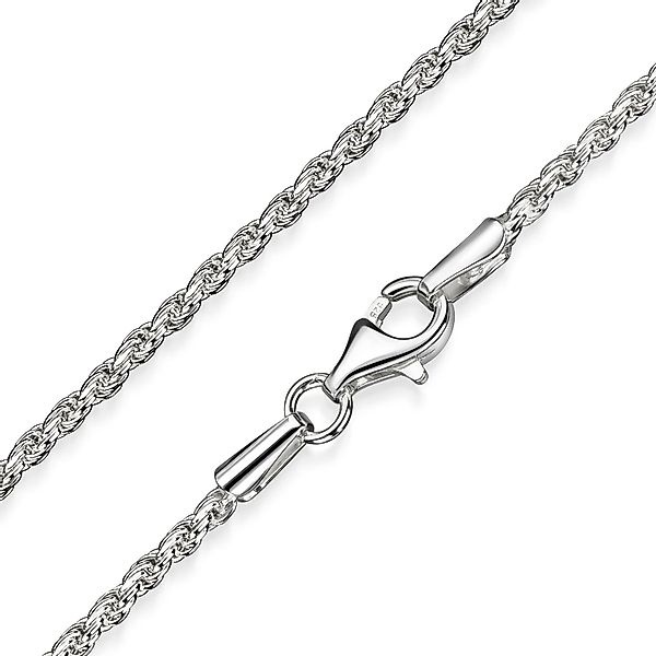 Materia Silberkette Damen Silber Kordelkette gewalzt günstig online kaufen