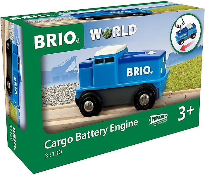 BRIO® Spielzeug-Lokomotive BRIO® WORLD, Blaue Batterie-Frachtlok günstig online kaufen