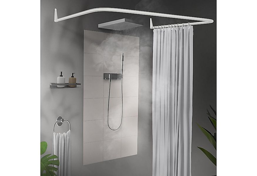 Erica Duschvorhangstange Winkelstange Dusche 85x95x85 cm, Duschstange für V günstig online kaufen