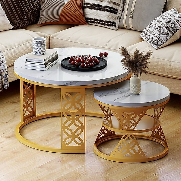 REDOM Couchtisch und 2er Set, Beistelltisch günstig online kaufen