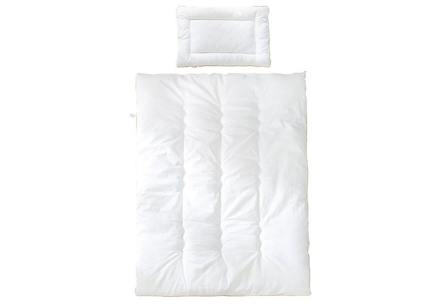 roba® Kinderbettdecke + Kopfkissen Kindersteppbett, ganzjähriges Baby-Set ( günstig online kaufen
