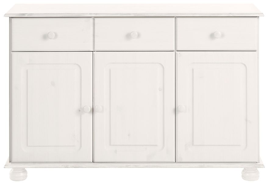 Home affaire Sideboard "Mette", Kommode mit gefrästen, kugelförmigen Füßen, günstig online kaufen