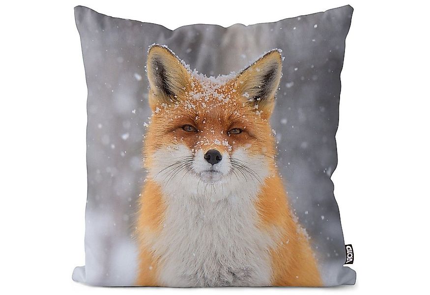 VOID Kissenbezug, (1 Stück), Fuchs Schnee Rotfuchs Winter Tier fuchs tier r günstig online kaufen