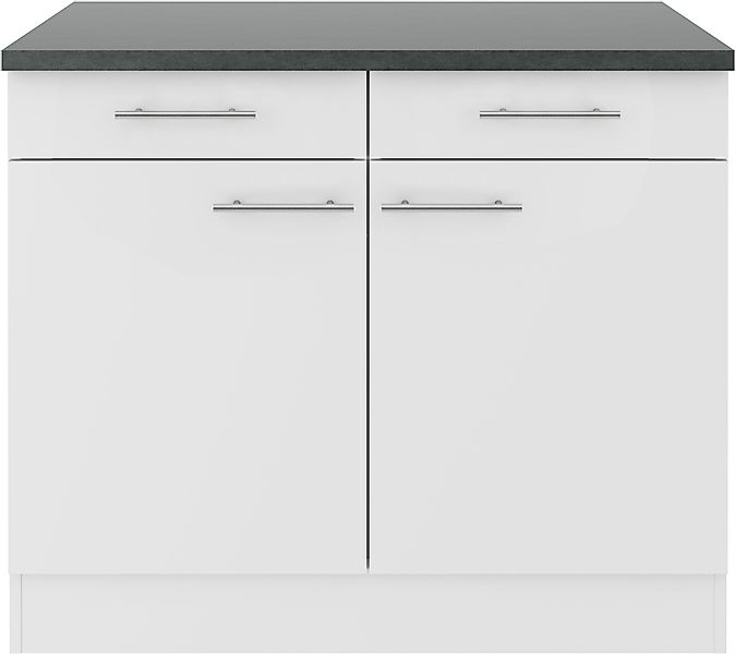 OPTIFIT Unterschrank "Bella", Breite 100 cm, mit 2 Türen und 2 Schubkästen günstig online kaufen