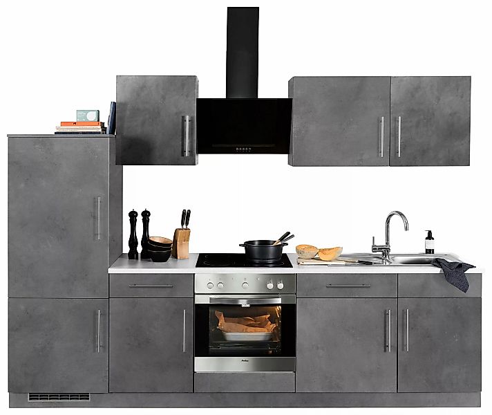 wiho Küchen Küchenzeile "Cali", ohne E-Geräte, Breite 280 cm günstig online kaufen