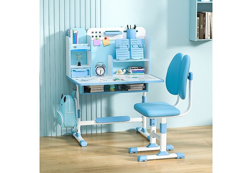Rutaqian Kinderschreibtisch Kinderschreibtisch, höhenverstellbarer Kinder-S günstig online kaufen