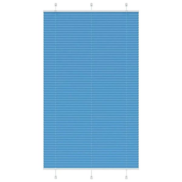 vidaXL Plissee Blau 120x200 cm Stoffbreite 119,4 cm Polyester 4015215 günstig online kaufen