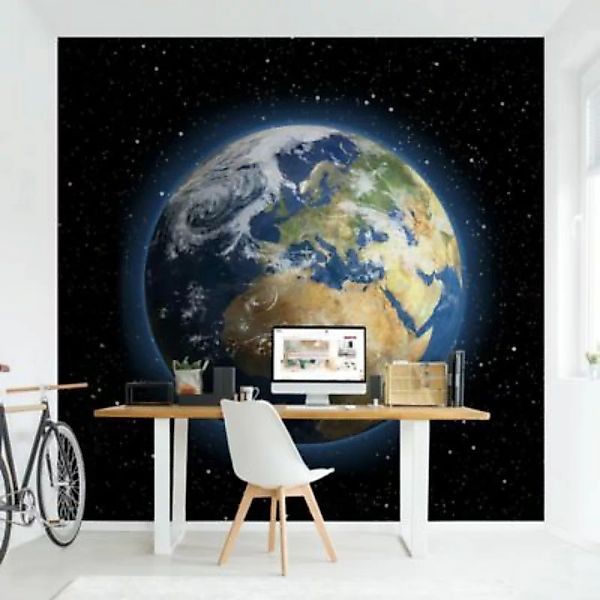 Bilderwelten Kindertapete My Earth blau Gr. 288 x 288 günstig online kaufen
