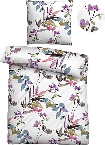 Biberna Bettwäsche "Ella" 2 Stk. tlg. absolut bügelfrei, 100% Baumwolle, mi günstig online kaufen