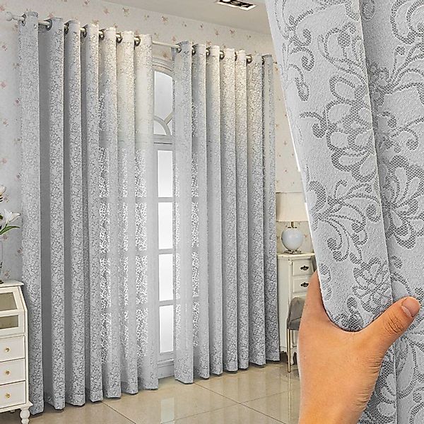 BYSURE Vorhang (2 St), Ösen, halbtransparent, günstig online kaufen