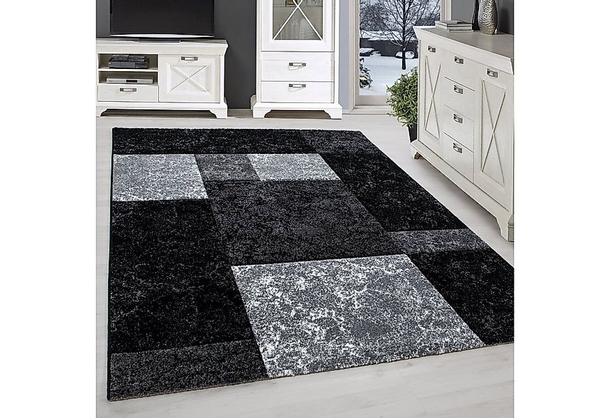 SIMPEX24 Teppich Kariert Design, Rechteckig, Höhe: 13 mm, Designer Wohnzimm günstig online kaufen
