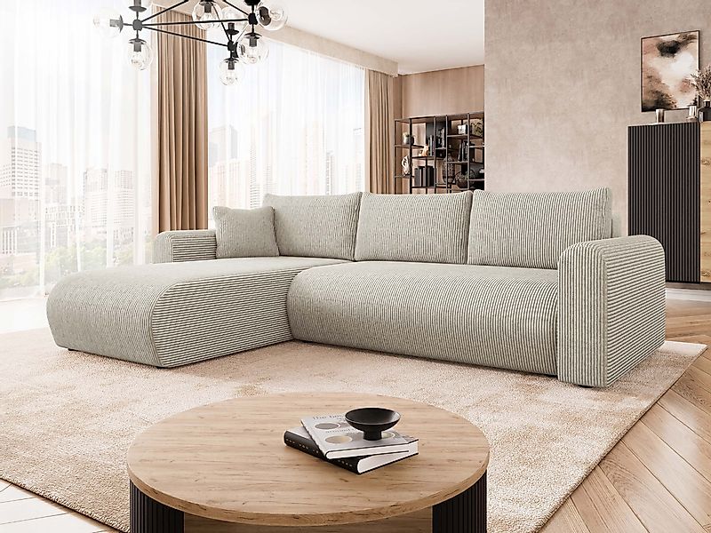 MIRJAN24 Ecksofa Eliwo Cord, mit Schlaffunktion günstig online kaufen