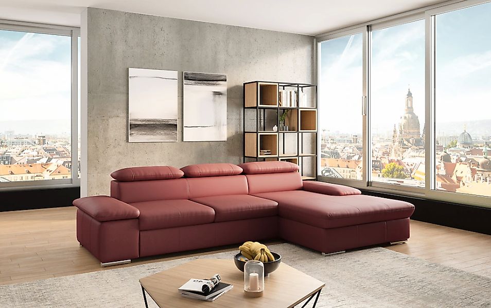 sit&more Ecksofa "Valantine L-Form, B: 286 cm" mit Arm- & Kopfteilverstellu günstig online kaufen