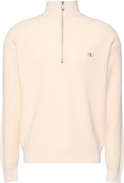 Calvin Klein Jeans Strickpullover Troyerkragen mit Reißverschluss, Regular günstig online kaufen