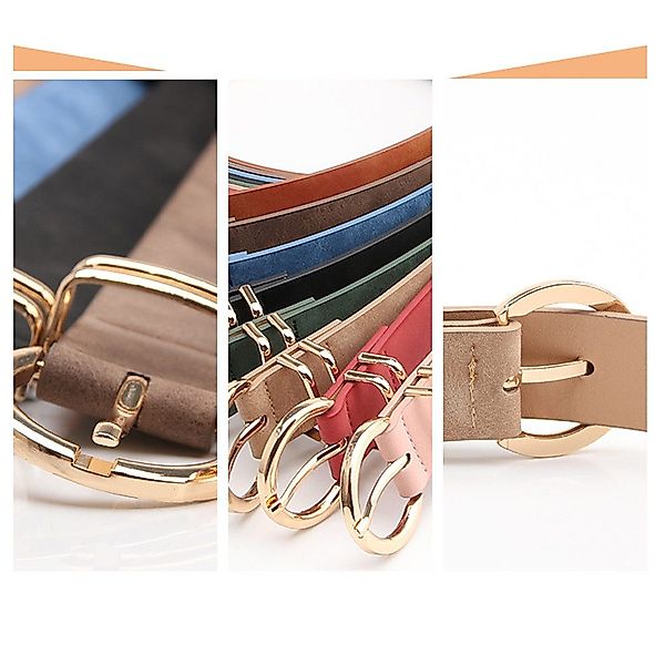 RWEUOQ Nietengürtel Ledergürtel für Damen Goldene günstig online kaufen