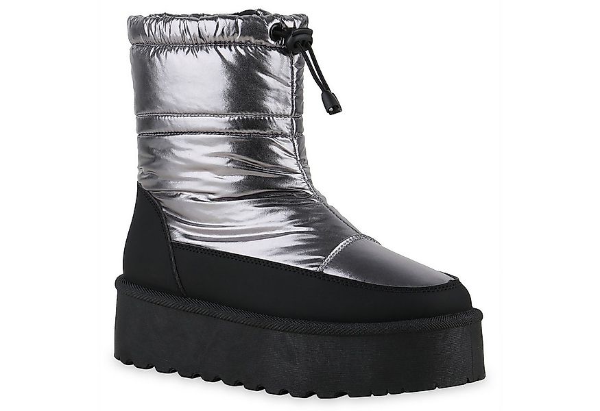 VAN HILL 841496 Winterstiefelette Damen Warm Gefütterte Winter Boots Stiefe günstig online kaufen