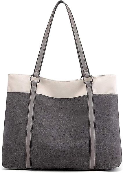 LuxusKollektion Handtasche Damen Handtasche Schultertasche Canvas günstig online kaufen