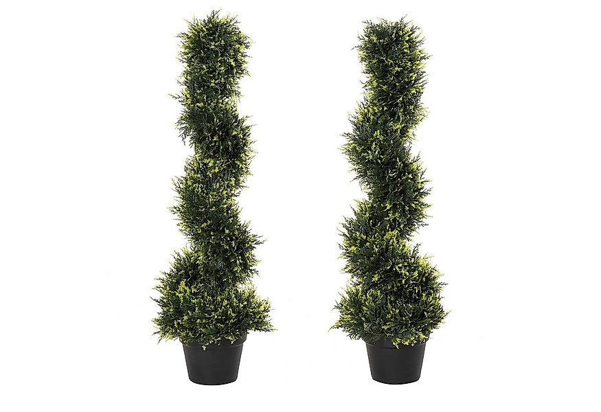 Kunstpflanze 2er Set künstliche Zedernbaum groß 90 cm im Topf Zeder, Outsun günstig online kaufen