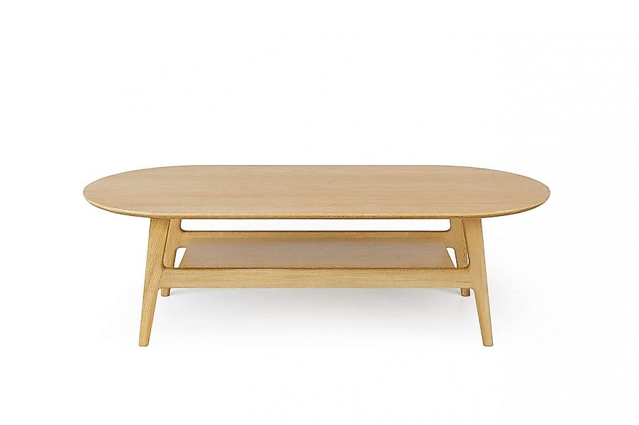 Woodman Couchtisch "Curved", Scandi Design, Breite 130 cm günstig online kaufen