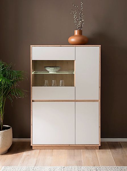 Home affaire Vitrine "Sonora, moderne Glasvitrine, Stauraumelement, Schrank günstig online kaufen