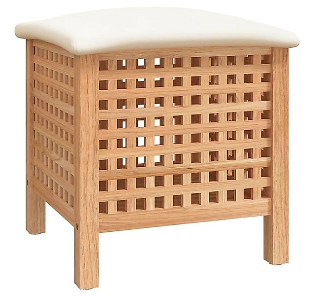 vidaXL Badhocker, Hocker 48x47,5x52 cm Massivholz Nussbaum günstig online kaufen