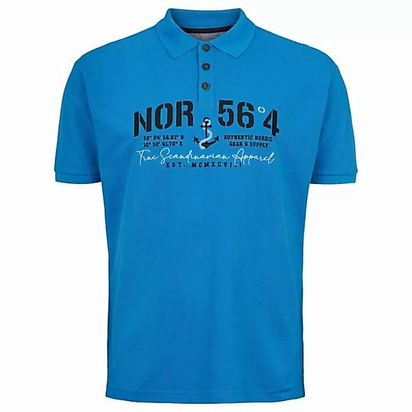 north 56 4 Poloshirt North 56°4 Poloshirt in großen Großen bis 10XL royal b günstig online kaufen