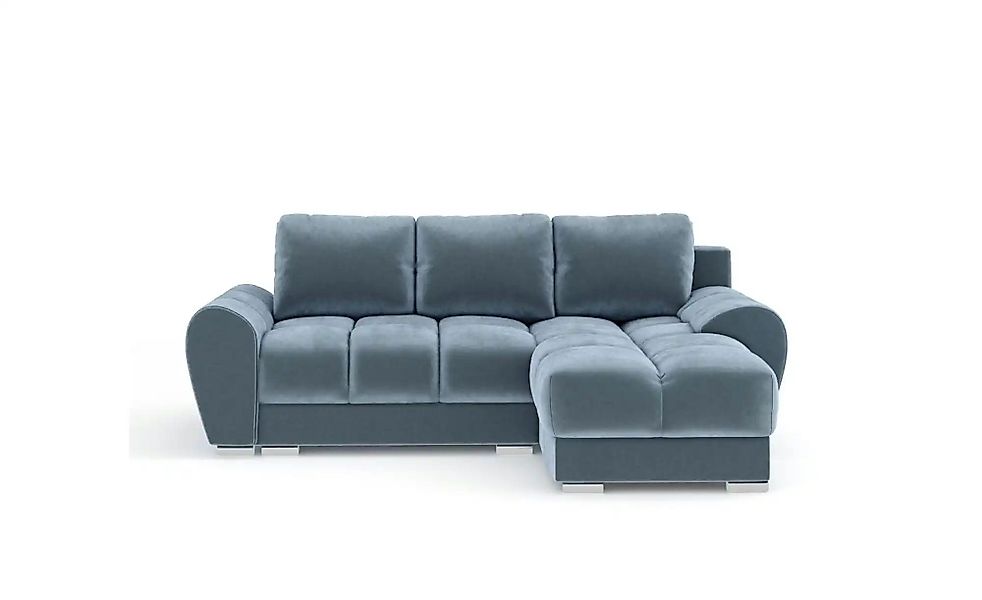 Ecksofa  Peebles ¦ blau ¦ Maße (cm): B: 256 H: 90 Polstermöbel > Sofas > Ec günstig online kaufen