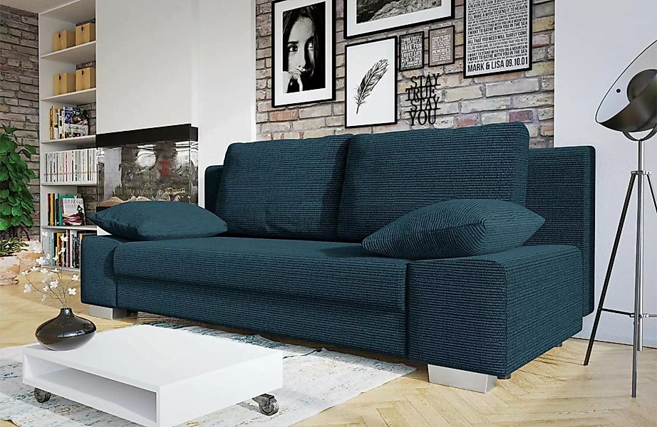 MIRJAN24 Schlafsofa Laura Cord, Couch mit Bettkasten und Schlaffunktion, St günstig online kaufen