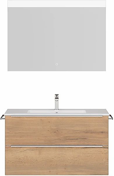 nobilia® Badmöbel-Set »Levere« vormontiert, mit Soft-Close, 2 Stk. tlg. günstig online kaufen